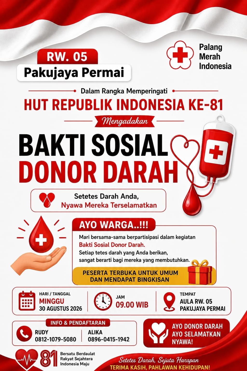Donor Darah ini yang di pakai