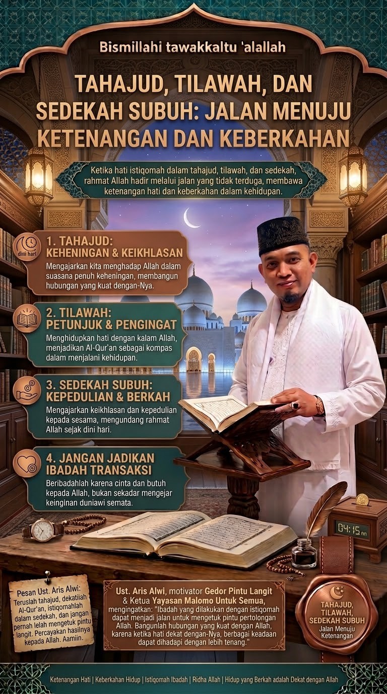 Tahajud, Tilawah, dan Sedekah Subuh: Jalan Menuju Ketenangan dan Keberkahan